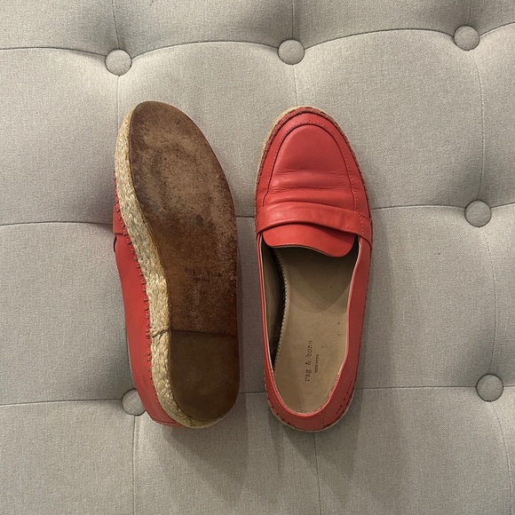rag & bone Shoes - rag & bone Red Leather Flats